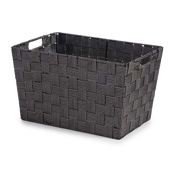 Black Fabric Basket 25 x 20 x 35 cm (12 Units)