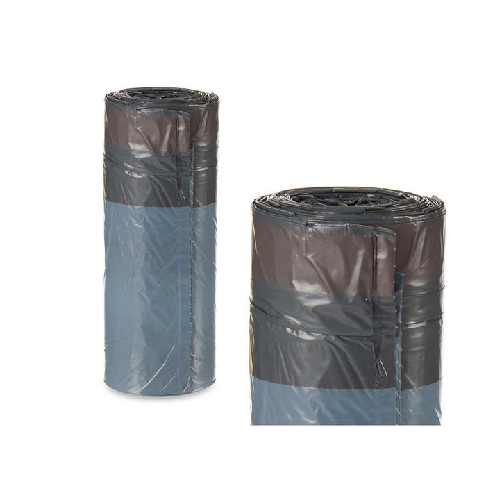 Citrus Self-Closing Garbage Bags, Grey Polyethylene, 30 L, 15 Units