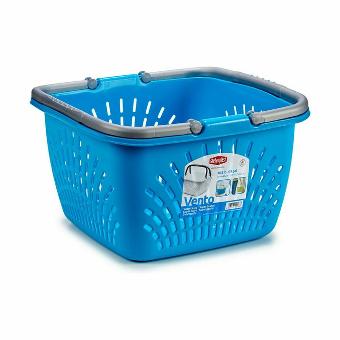 Stefanplast Brown Plastic Multipurpose Basket 18 L 39 x 21.5 x 39 cm With Handles (30 units)