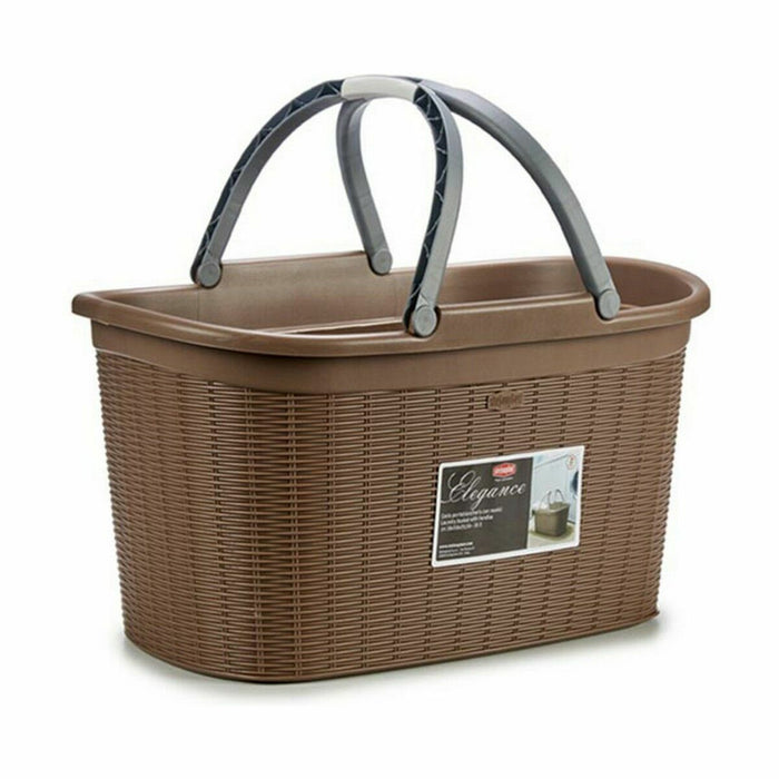 Stefanplast Elegance Plastic Laundry Basket 35 L 57.5 x 29 x 36.5 cm (15 Units)