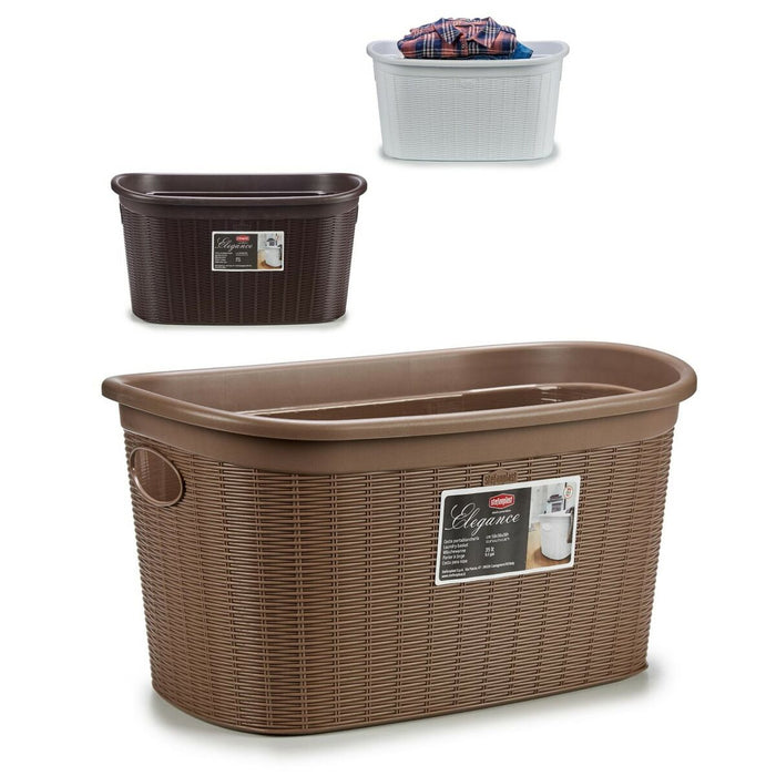 Stefanplast Elegance Plastic Laundry Basket 35 L 37 x 26 x 57.5 cm (15 Units)