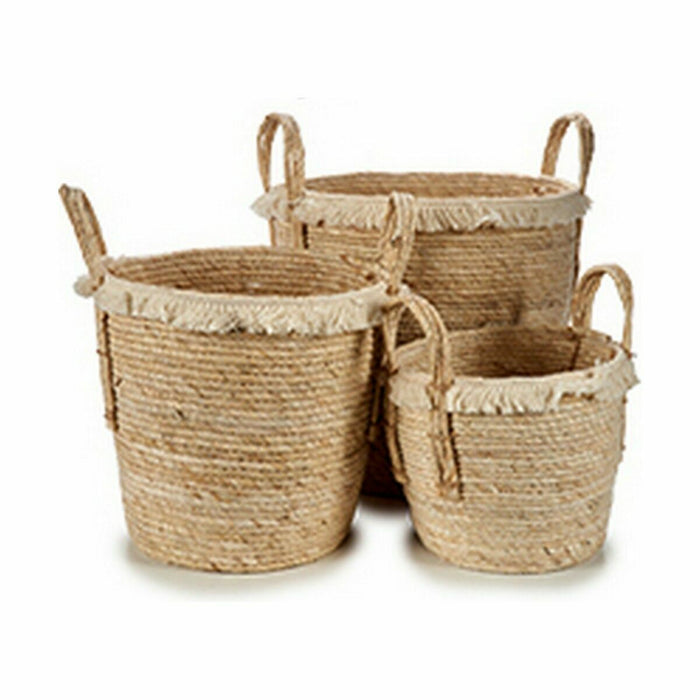 Natural Straw Basket Set (2 Units)