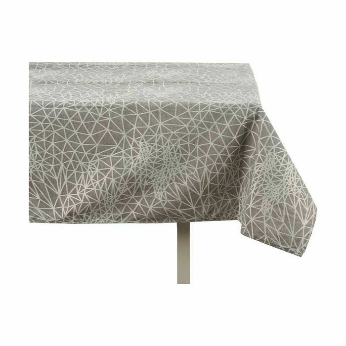 Abstract Stain-Resistant Jacquard Tablecloth 140 x 180 cm Grey (8 Units)