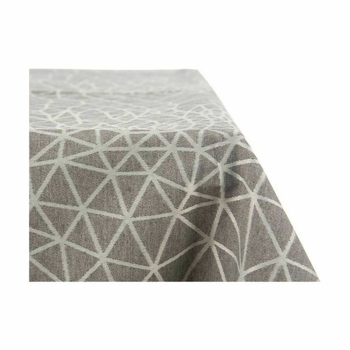 Abstract Stain-Resistant Jacquard Tablecloth 140 x 180 cm Grey (8 Units)