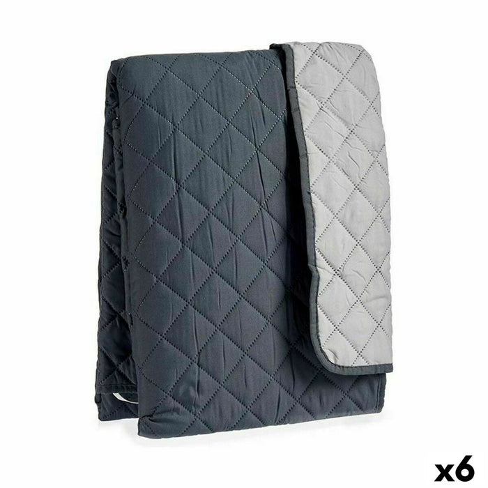 Cubre sofá Acolchado Gris Gris oscuro 210 x 210 x 0,5 cm (6 Unidades)