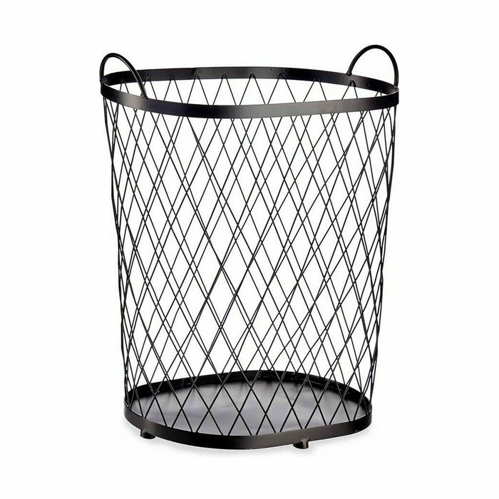 Black Metal Basket 40 L 31 x 54.7 x 46.5 cm (4 Units)