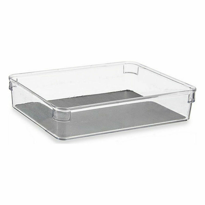 Recycled Plastic Drawer Organizer Grey 16 x 4.5 x 24 cm (24 Units)