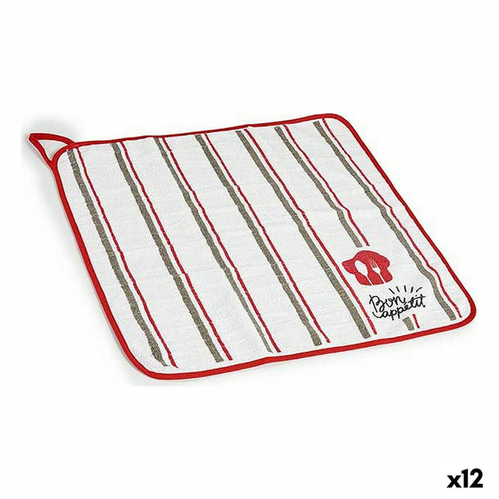 Red White Kitchen Towel (12 Units)