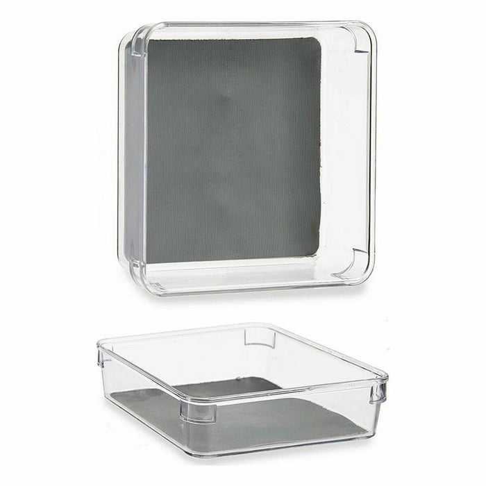 Recycled Plastic Drawer Organizer Grey 16 x 4.5 x 16 cm (24 Units)