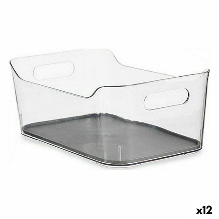 Recycled Plastic Drawer Organizer Grey 17 x 10.5 x 24.5 cm (12 Units)