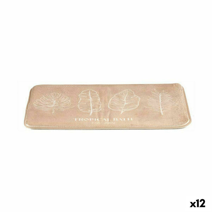 Tropical Bath Beige Bath Mat 40 x 1.5 x 60 cm (12 Units)
