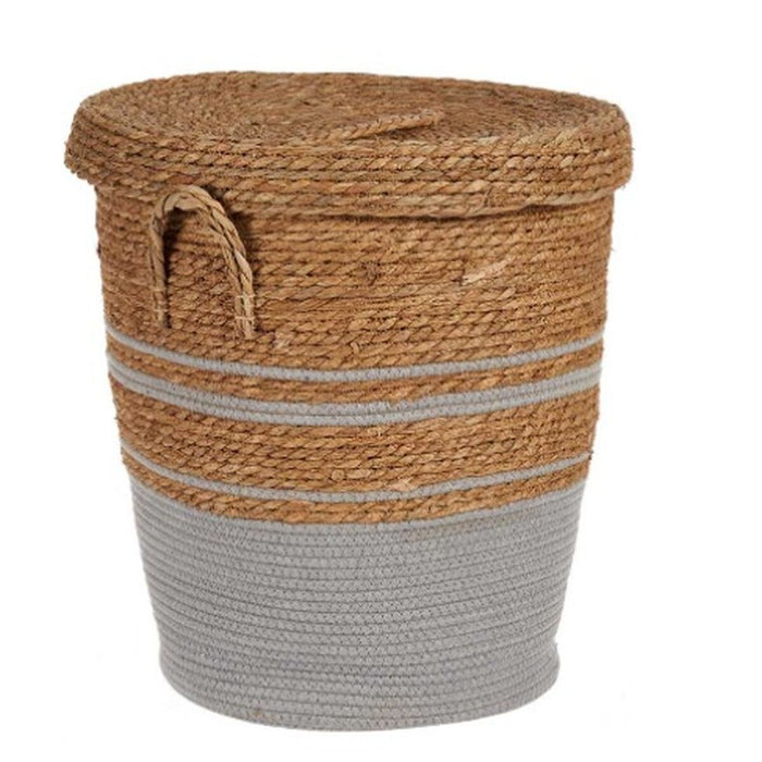 Brown Grey Seaweed Basket 44 x 48 x 44 cm (4 Units)