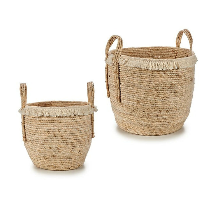 Natural Straw Basket Set (4 Units)