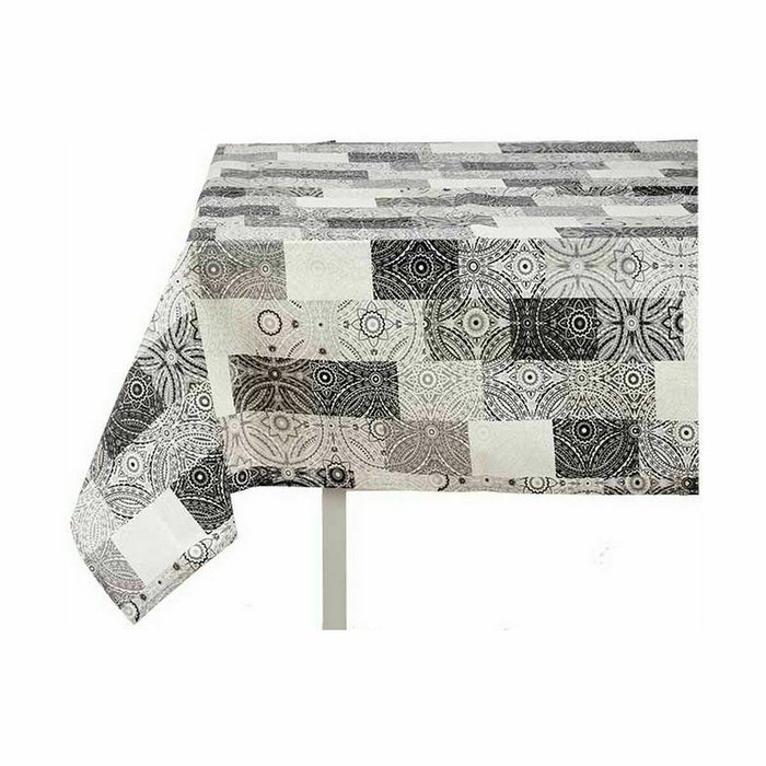 Stain-resistant Canvas Tablecloth Tile 140 x 180 cm Grey (6 Units)