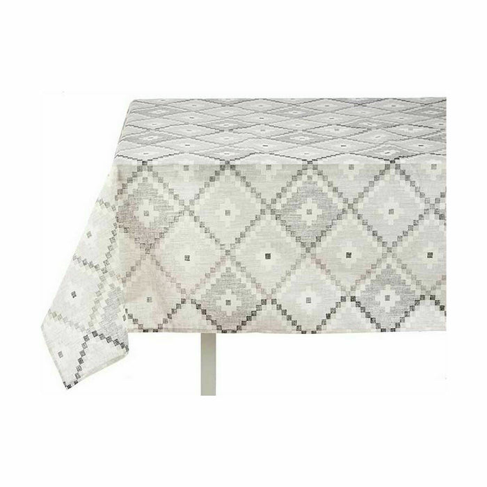 Stain-resistant Diamond Canvas Tablecloth 140 x 180 cm Grey (6 Units)