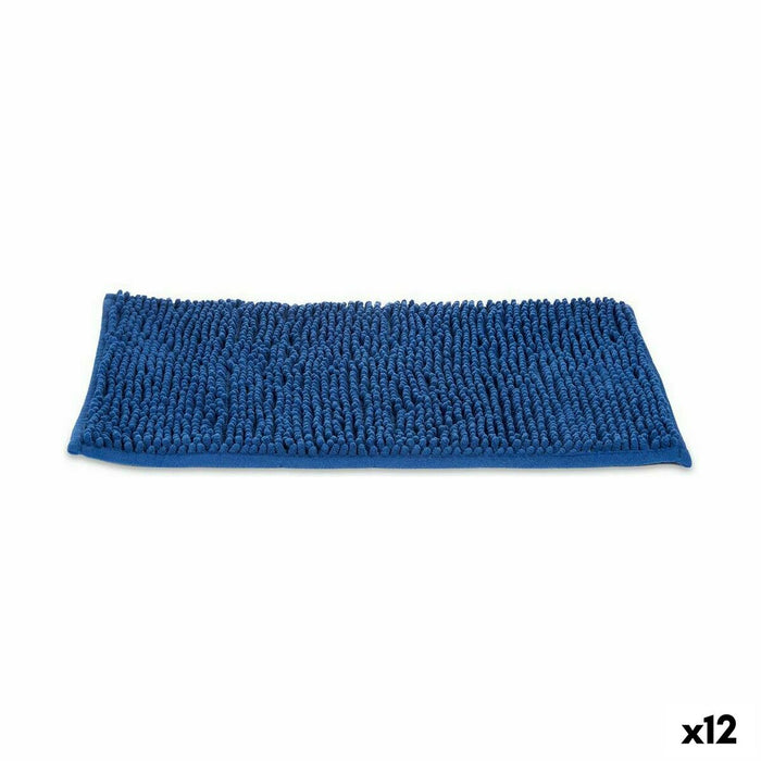 Blue Bath Mat 59 x 40 x 2.5 cm (12 Units)