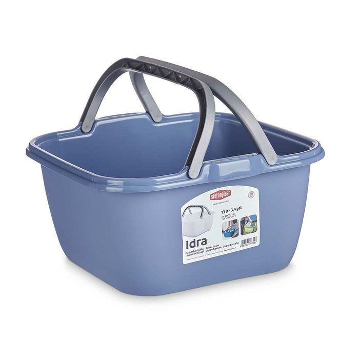 Stefanplast Plastic Multipurpose Basket 13 L 36 x 18 x 34.5 cm With Handles (48 Units)