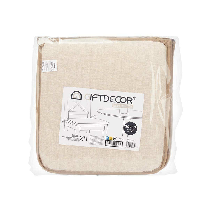 Chair cushions 38 x 2.5 x 38 cm (4 units)