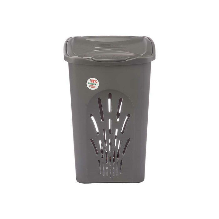 Stefanplast Anthracite Plastic Laundry Basket 50 L 37 x 56 x 39 cm (6 Units)