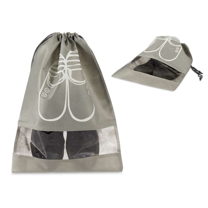Gray PVC Shoe Holder 29 x 43 cm Fabric (12 Units)