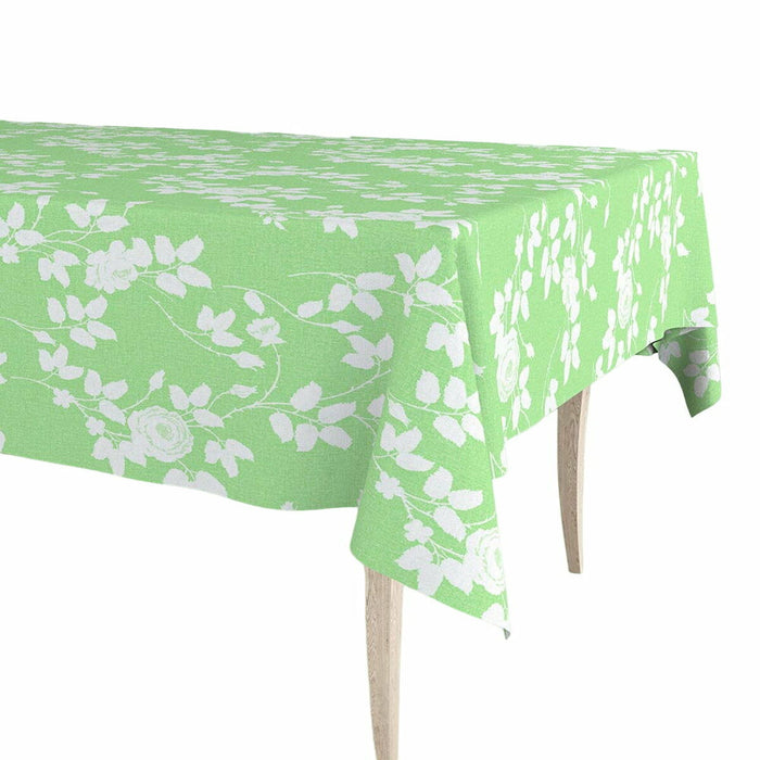 Exma Oilcloth Roll Tablecloth Light Green Botanical Plants 140 cm x 25 m