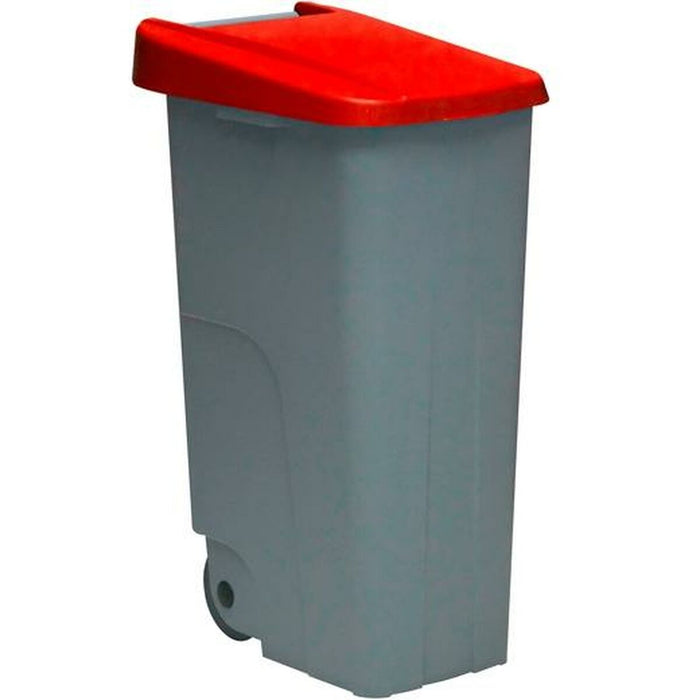 Denox Grey Red 110 L Wheeled Bin