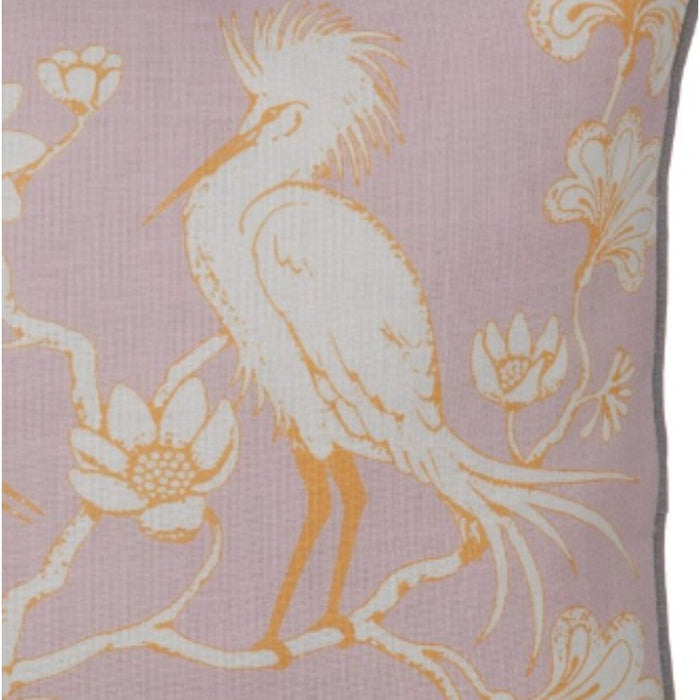 Pink Heron Cushion 45 x 45 cm