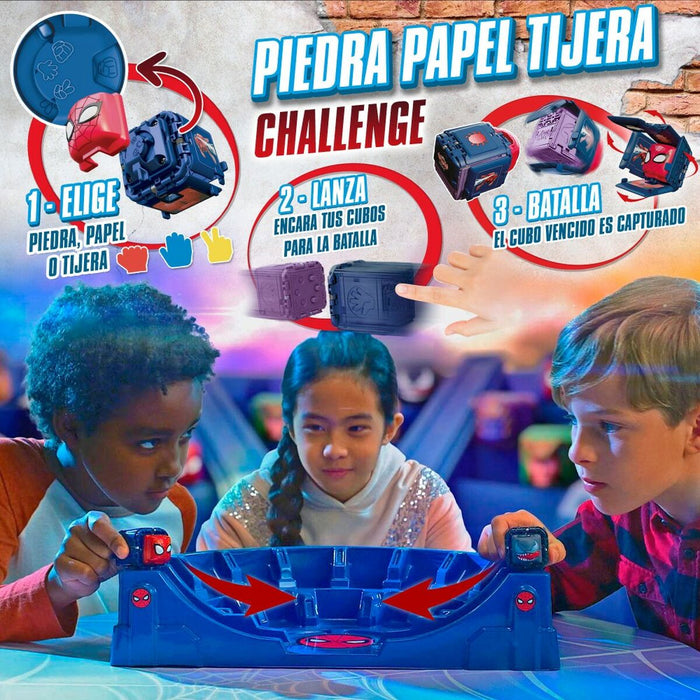 Estadio de batallas Spider-Man Battle Cubes 15 Piezas 4 Unidades 42,5 x 9 x 28 cm