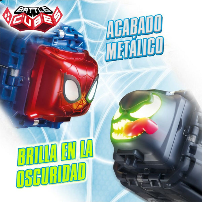 Estadio de batallas Spider-Man Battle Cubes 15 Piezas 4 Unidades 42,5 x 9 x 28 cm