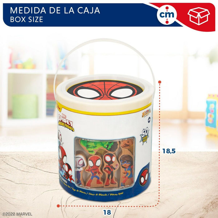 Playset Spidey Amazing Friends 50 Piezas 4 Unidades 8 x 9,5 x 1,5 cm