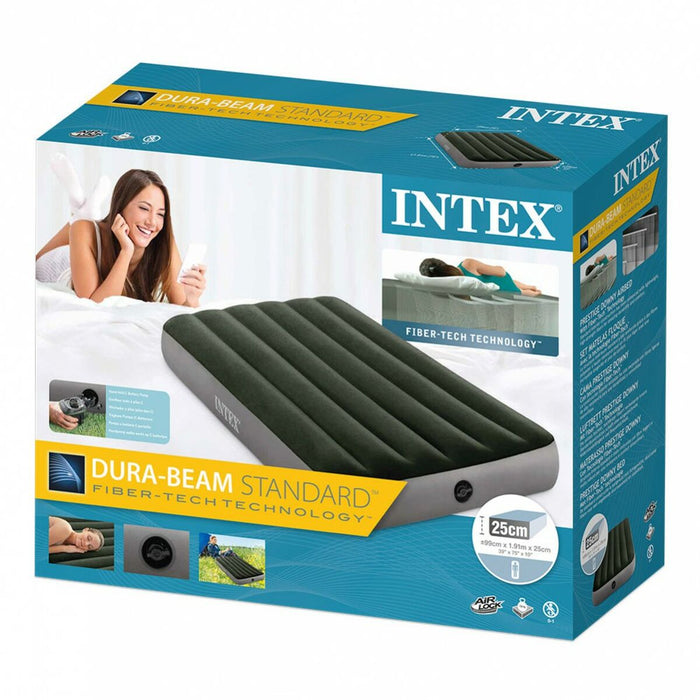 Intex Twin Dura-Beam Prestige Downy Inflatable Bed 99 x 25 x 191 cm 4 Units