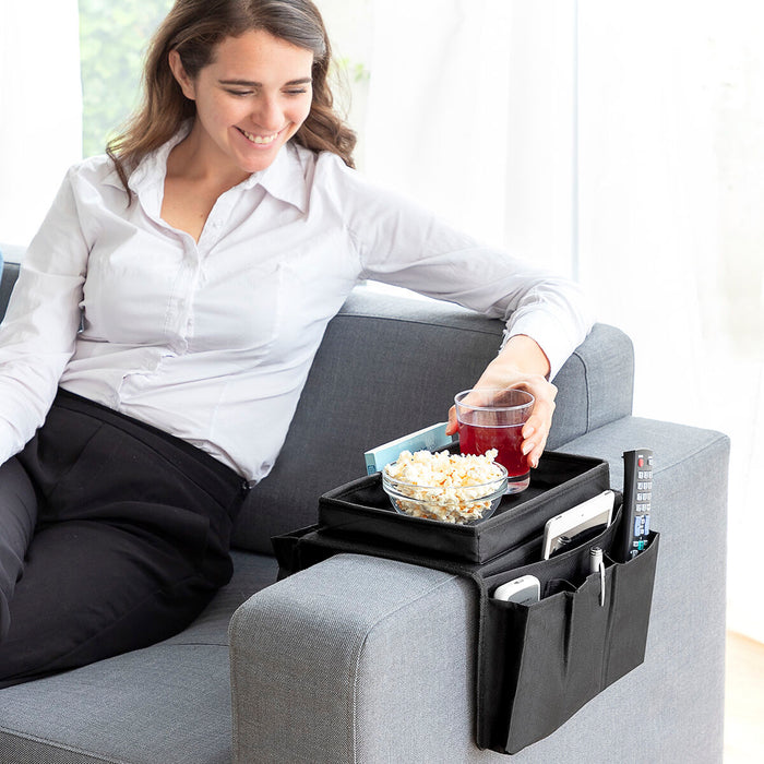 InnovaGoods Sofa Tray with Remote Control Organizer 