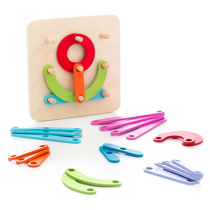 Juego de Madera para Formar Letras y Números Koogame InnovaGoods 27 Piezas