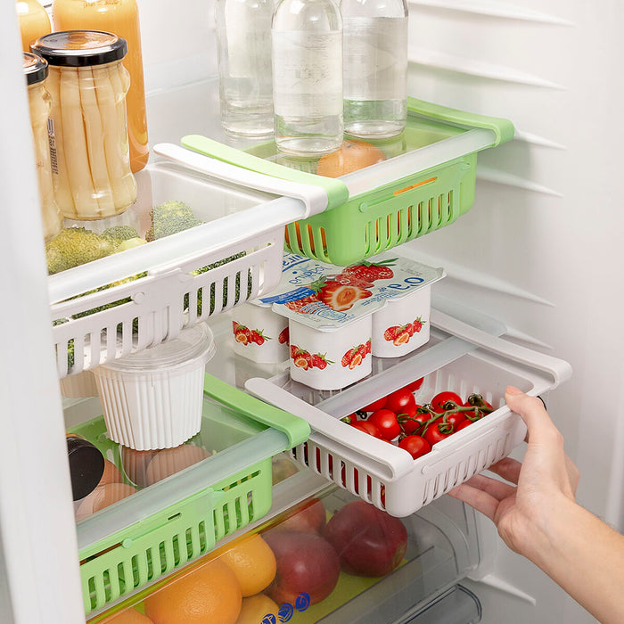 Friwer InnovaGoods Adjustable Fridge Organizer 2 Units 