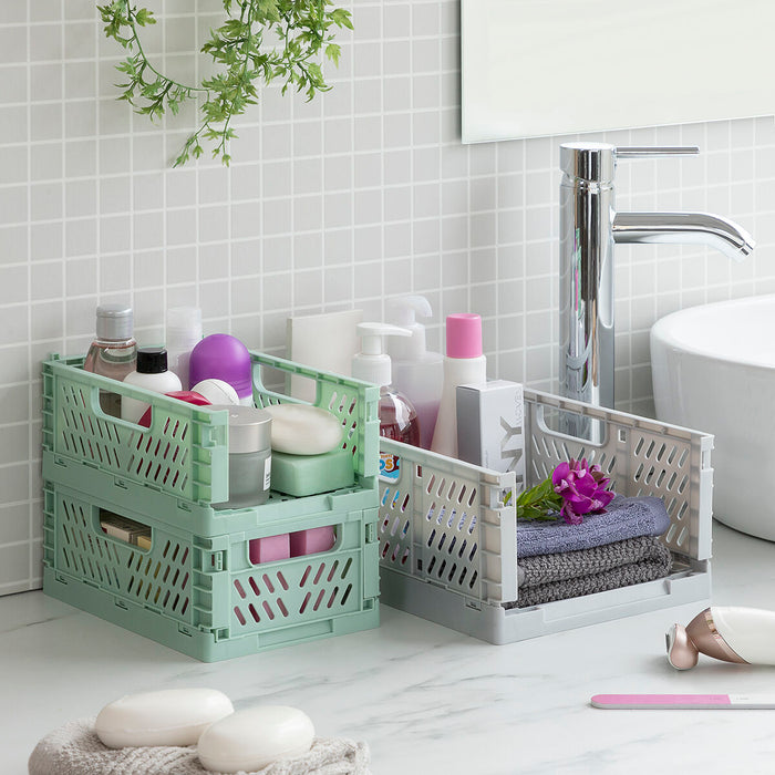 Set of 3 InnovaGoods Boxtor Foldable and Stackable Organizing Boxes 