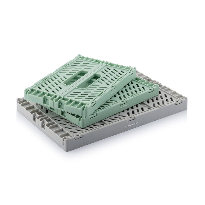 Set of 3 InnovaGoods Boxtor Foldable and Stackable Organizing Boxes 